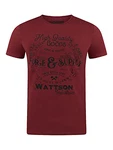 riverso Herren T-Shirt RIVLeon Rundhals O-Neck Kurzarm Tee Shirt Regular Fit Rot