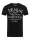riverso Herren T-Shirt RIVLeon Rundhals O-Neck Kurzarm Tee Shirt Mit Print Regular Fit 100% Baumwolle Schwarz M, Größe:M, Farbe:Schwarz (QJD)