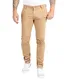 Indumentum Herren Chino Hose Slim Fit Chinohose Herrenhose Baumwolle Designer Hose Chinos Business Hose Stretch Männer Hose IS-305 Dunkelbeige W32 L32