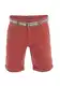 riverso Herren Chino Shorts RIVKlaas Regular Fit Gürtel Bermuda Kurze Hose Sommer Short 98% Baumwolle Rot w32, Größe:W 32, Farbe:Dark Red (15400)