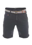 riverso Herren Chino Shorts RIVKlaas Regular Fit Gürtel Bermuda Kurze Hose (19400) Dark Grey (23400)