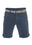 riverso Herren Chino Shorts RIVKlaas Regular Fit Gürtel Bermuda Kurze Hose (19400) Dark Blue riverso Herren Chino Shorts RIVKlaas Regular Fit Gürtel Bermuda Kurze Hose (19400) Dark Blue