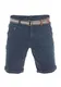 riverso Herren Chino Shorts RIVKlaas Regular Fit Gürtel Bermuda Kurze Hose Sommer Short 98% Baumwolle Blau w32, Größe:W 32, Farbe:Dark Blue (19400)
