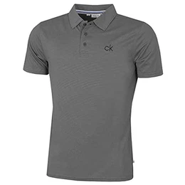 Herren Zentral Eco Leichte Golf-Polo-Hemd - Silber/Grau - M