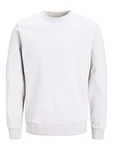 JACK & JONES Herren Basic Sweatshirt JJEBASIC 12181903 White