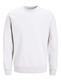 JACK & JONES Herren JJEBASIC Sweat Crew Neck NOOS 12181903 Weiß (12181903) JACK & JONES Herren JJEBASIC Sweat Crew Neck NOOS 12181903 Weiß (12181903)
