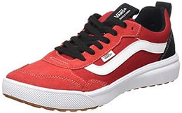 Vans Herren Range EXP Sneaker, Veloursleder-Leinwand, Rot, 43 EU