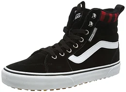 Herren Filmore Hi Vansguard Sneaker, Wildleder schwarz rot kariert, 43 EU