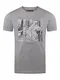 riverso Herren T-Shirt RIVLukas Fotodruck Rundhals O-Neck Kurzarm Shirt Regular Baumwolle Grün Blau Weiß Grau Gelb Türkis S M L XL XXL 3XL 4XL 5XL, Größe:M, Farbe:Grau (AJD)