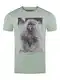 riverso Herren T-Shirt RIVCharly Fotodruck Rundhals Kurzarm Tee Shirt Regular Baumwolle Tierdruck Grün M, Größe:M, Farbe:Grün (AJD)