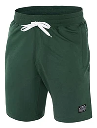 Core Department Kurze Shorts Herren I Bermuda Shorts Herren mit Seitentaschen mit Reißverschluss und Tunnelzug I Kurze Hosen Herren für Heim und Freizeit Blau Gr. M