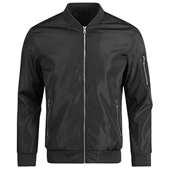YOUTHUP Herren Leichte Jacke Langarm Bomberjacke Sportjacke Casual Übergangsjacke YOUTHUP Herren Leichte Jacke Langarm Bomberjacke Sportjacke Casual Übergangsjacke