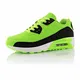 Fusskleidung® Damen Herren Sportschuhe Dämpfung Sneaker leichte Laufschuhe Schwarz Grün EU 43