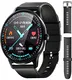 H.TANG Smart Watch Fitness Tracker mit Pulsmesser Fit Bitwatches Herren Nachrichten Erinnerung Wasserdicht IP67 Lets Com Smartwatch Kalorienz?hler Armband Kompatibel Android iPhone