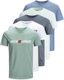 Herren 5er-Pack T-Shirts aus Baumwolle Styles (Slim Fit Mix 9, M)