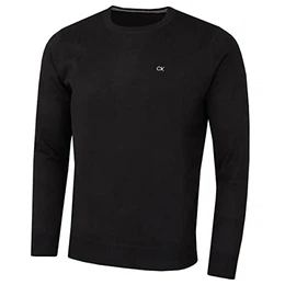Herren mit Rundhalsausschnitt Sweater - Schwarz - M
