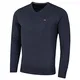 Calvin Klein Herren V-Ausschnitt Soft Cotton Pullover - Marine Marl - M