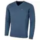 Calvin Klein Herren V-Ausschnitt Soft Cotton Pullover - Denim Marl - M