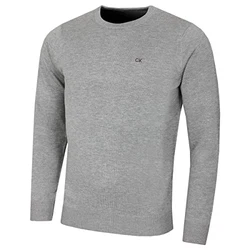 Calvin Klein Herren mit Rundhalsausschnitt Sweater Grau