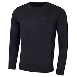 Calvin Klein Herren mit Rundhalsausschnitt Sweater Marine