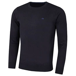 Herren mit Rundhalsausschnitt Sweater - Marine - M