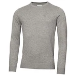 Calvin Klein Herren mit Rundhalsausschnitt Sweater Grau Marl