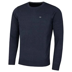Calvin Klein Herren mit Rundhalsausschnitt Sweater Marine Marl