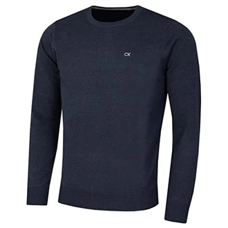 Calvin Klein Herren mit Rundhalsausschnitt Sweater Marine Marl