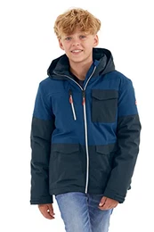 Jungen Kow 29 Bys Ski Jacket Funktionsjacke Outdoorjacke mit Kapuze und Schneefang, navy blue, 176 EU