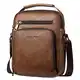 A-QMZL Umhängetasche Herren Schultertasche Herrentasche klein Vintage Messenger Bag Herrenhandtasche Crossbody Bag Handtasche PU Leder Schultertasche für Männer (Braun)