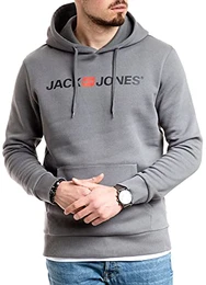 Jack and Jones Herren Hoodie (Kapuzenpulli Pullover Sweatshirt mit Kaputze) (Sedona Sage, M, m)