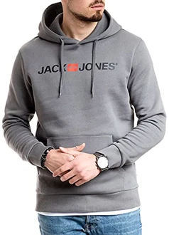 JACK & JONES Herren Hoodie mit Kapuze mit Logo Sedona Sage