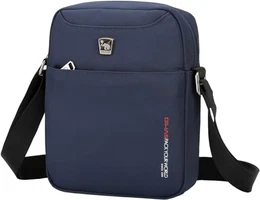 Herrentasche Klein Umhängetaschen Herren Crossbody Bag Tasche Umhängen Männer Männerhandtasche Mini Schultertasche für Freizeit Urlaub Ausflug Spaziergang und Wandern Blau