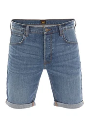 Herren Jeans Short Regular Fit Kurze Stretch Shorts Baumwolle Bermuda Sommer Hose Blau w32, Größe:W 32, Farbe:Mid Used (L73ESJWY)