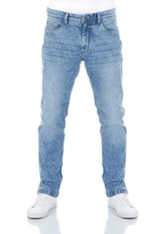 Herren Jeans Hose RIVChris Straight Fit Jeanshose Baumwolle Denim Stretch Blau w32, Farbe:Light Blue Denim (19200), Größe:32W/32L