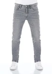 Riverso Herren Jeans Hose RIVChris Straight Fit Jeanshose Grau