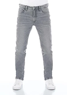 Riverso Herren Jeans Hose RIVChris Straight Fit Jeanshose Grau