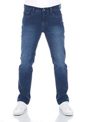 Riverso Herren Jeans Hose RIVChris Straight Fit Jeanshose Dark Blue Denim