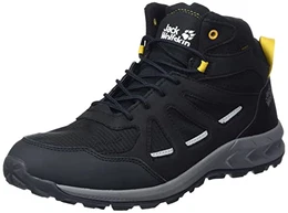 Herren Woodland 2 Texapore Mid M Sneaker, Black/Burly Yellow Xt, 44 EU