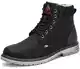 Mishansha Winterschuhe Herren Winterstiefel Gefüttert Winter schuhe Wasserdicht Rutschfest Outdoor Boots Warme Wanderschuhe Trekking Stiefel Schneestiefel Schwarz 41 EU