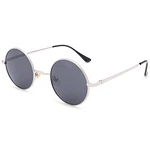 Pro Acme Retro Kleine Runde Polarisierte Sonnenbrille für Männer Frauen Silber/Grau