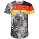 REPUBLIX Länder Em WM Oversize Herren Crew Neck Shirt Sommer T-Shirt Rundhals-Ausschnitt R-0048 Deutschland Schwarz M