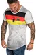 REPUBLIX Länder Em WM Oversize Herren Crew Neck Shirt Sommer T-Shirt Rundhals-Ausschnitt R-0036 Deutschland Weiß M