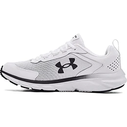 Herren UA Charged Assert 9, atmungsaktive Laufschuhe, leichte Sportschuhe , Weiß Weiß Schwarz , 47.5 EU