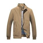 YOUTHUP Herren Langarm Jacke für Business Freizeit (1601) Khaki