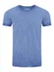 riverso Herren Basic T-Shirt RIVMatteo Rundhals Tee Regular Fit Kurzarm Einfarbig 100% Baumwolle Blau M, Größe:M, Farbe:Middle Blue (19300)