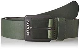 Herren Contrast Levis Belt Gürtel, Dark Green, 90