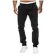BIBOKAOKE Herren Freizeithose Slim Fit Business Hosen Arbeitshose Einfarbig Sommer Outdoorhose Wanderhose Chino Hose Casual Regular Cargohose Lässige Lang Männer Taktische Pants Jogginghose