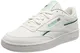 Reebok Herren Club C 85 VEGAN Sneaker, FTWR White/hint Mint/Midnight Pine, 43 EU