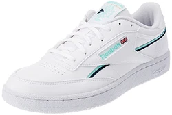 Reebok Herren Club C 85 VEGAN Sneaker FTWR Weiß/Grün/Nachtkiefer